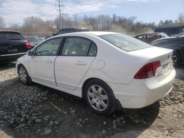 1HGFA16538L014938 - 2008 HONDA CIVIC LX WHITE photo 2