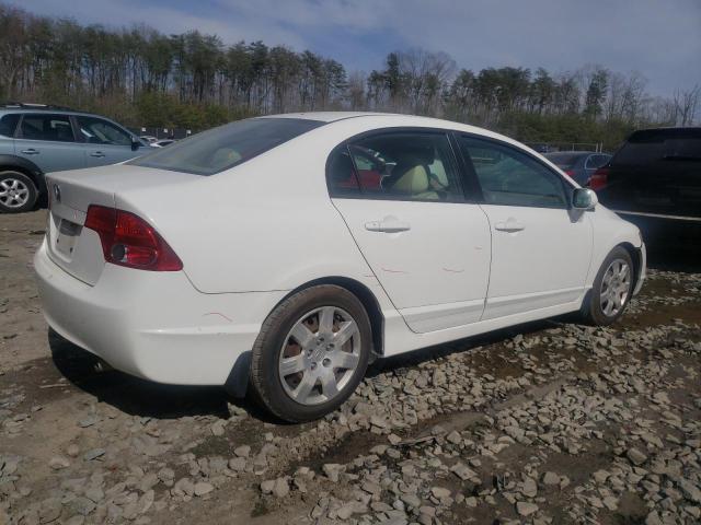 1HGFA16538L014938 - 2008 HONDA CIVIC LX WHITE photo 3