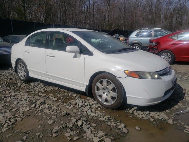 1HGFA16538L014938 - 2008 HONDA CIVIC LX WHITE photo 4