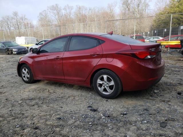 5NPDH4AE4EH477259 - 2014 HYUNDAI ELANTRA SE BURGUNDY photo 2