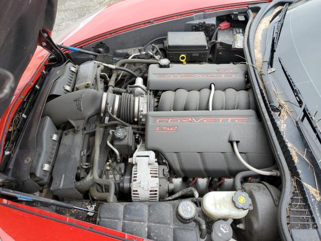 1G1YY34U555123743 - 2005 CHEVROLET CORVETTE RED photo 11