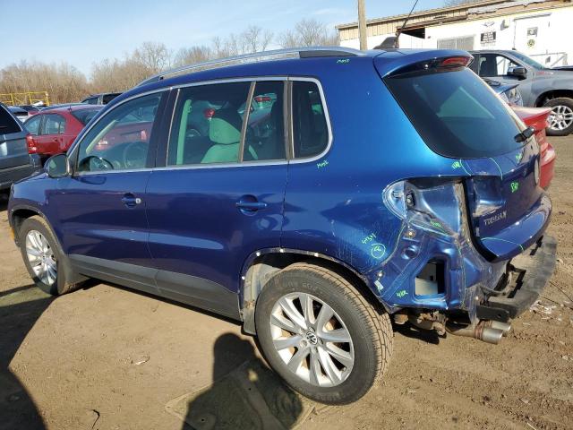 WVGAV7AX0AW000620 - 2010 VOLKSWAGEN TIGUAN S BLUE photo 2