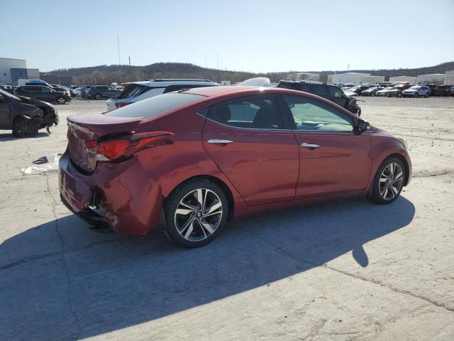 5NPDH4AE4FH596589 - 2015 HYUNDAI ELANTRA SE RED photo 3