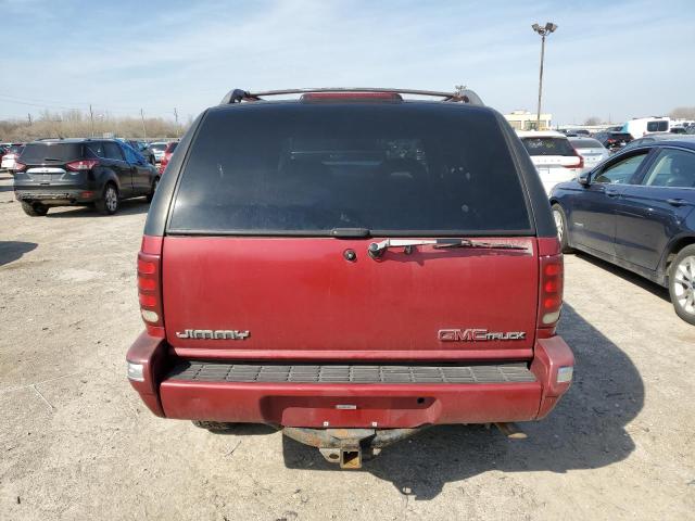 1GKDT13W4V2569271 - 1997 GMC JIMMY RED photo 6