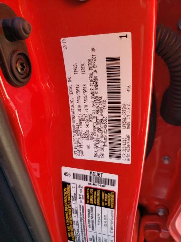 5TFUM5F1XGX065863 - 2016 TOYOTA TUNDRA DOUBLE CAB SR/SR5 RED photo 12