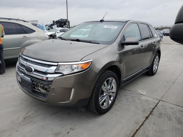 2FMDK3J97DBC12825 - 2013 FORD EDGE SEL GRAY photo 1