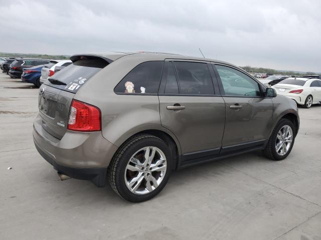 2FMDK3J97DBC12825 - 2013 FORD EDGE SEL GRAY photo 3