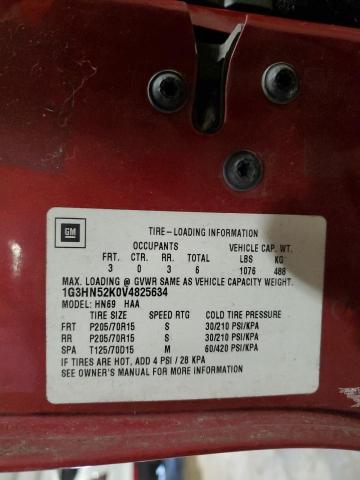 1G3HN52K0V4825634 - 1997 OLDSMOBILE 88 BASE RED photo 12