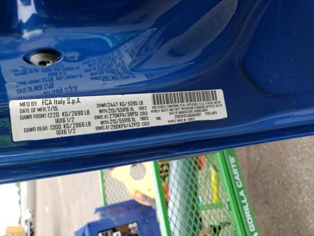 ZFBERFBT4G6A94967 - 2016 RAM PROMASTER SLT Bleu photo 12