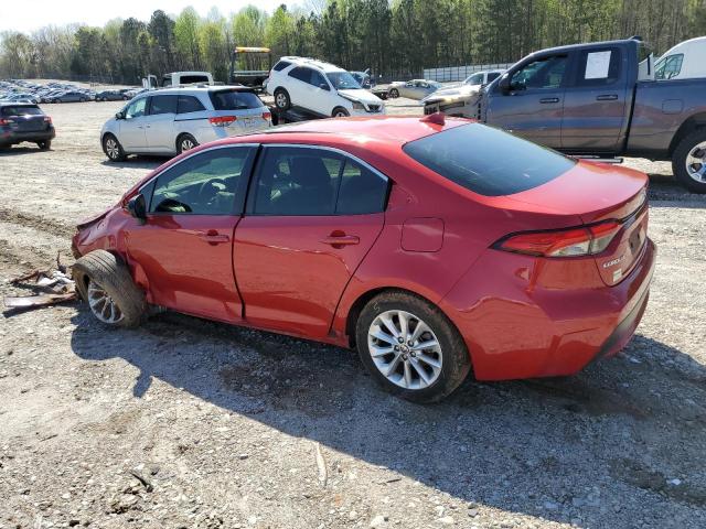 JTDFPRAE1LJ114253 - 2020 TOYOTA COROLLA XLE RED photo 2