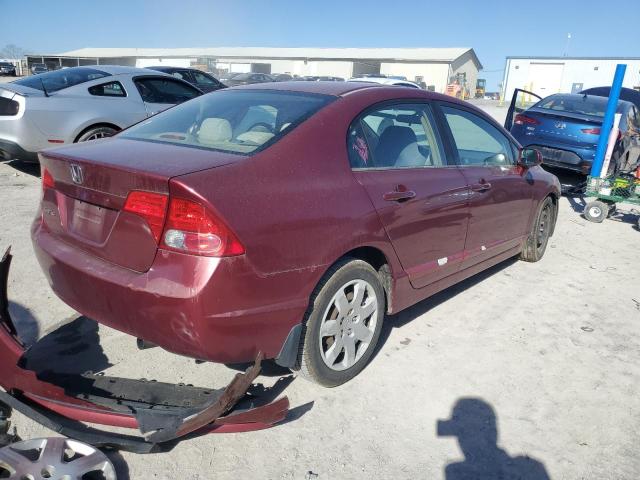 1HGFA16536L042350 - 2006 HONDA CIVIC LX BURGUNDY photo 3