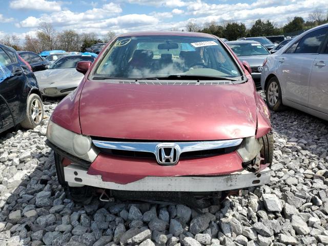 1HGFA16536L042350 - 2006 HONDA CIVIC LX BURGUNDY photo 5