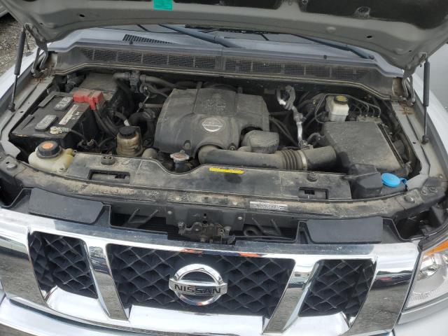 1N6AA0EC6BN309754 - 2011 NISSAN TITAN S SILVER photo 11