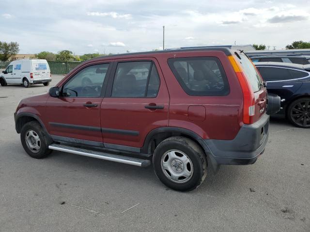 SHSRD68483U103509 - 2003 HONDA CR-V LX BURGUNDY photo 2