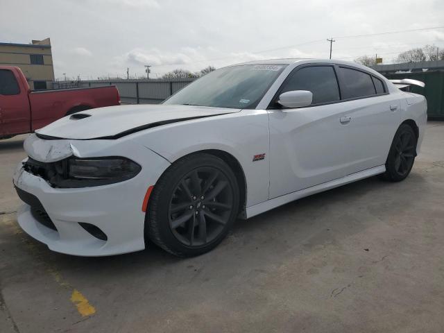 2C3CDXGJXKH753806 - 2019 DODGE CHARGER SCAT PACK WHITE photo 1