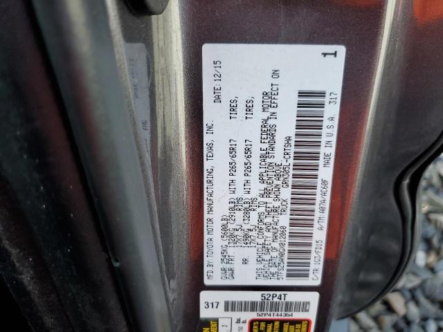 5TFSZ5AN0GX012060 - 2016 TOYOTA TACOMA ACCESS CAB Grafit foto 12