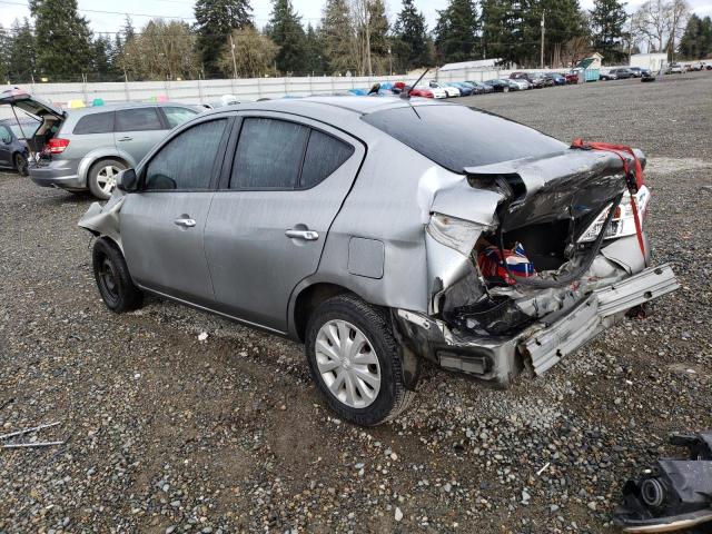 3N1CN7AP1CL817958 - 2012 NISSAN VERSA S GRAY photo 2