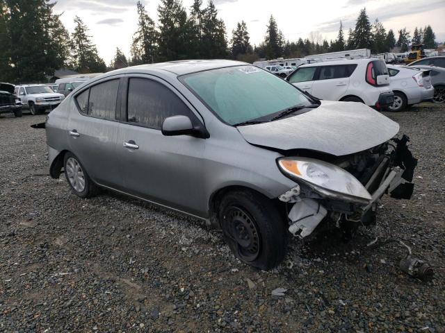 3N1CN7AP1CL817958 - 2012 NISSAN VERSA S GRAY photo 4