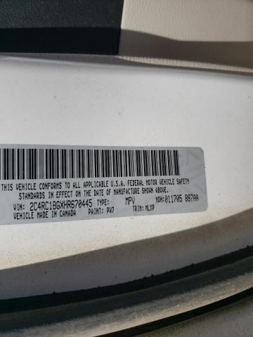 2C4RC1BGXHR670445 - 2017 CHRYSLER PACIFICA TOURING L თეთრი ფოტო 13