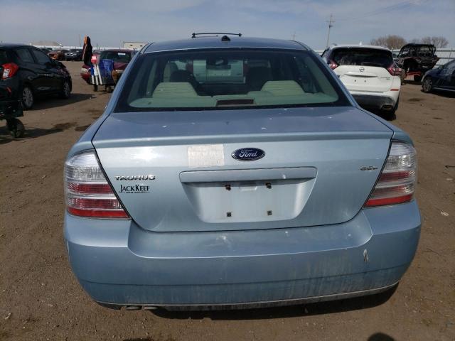 1FAHP24W78G141374 - 2008 FORD TAURUS SEL BLUE photo 6