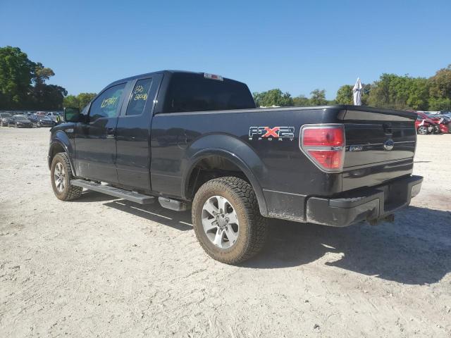 1FTEX1C80AKE13647 - 2010 FORD F150 SUPER CAB BLACK photo 2