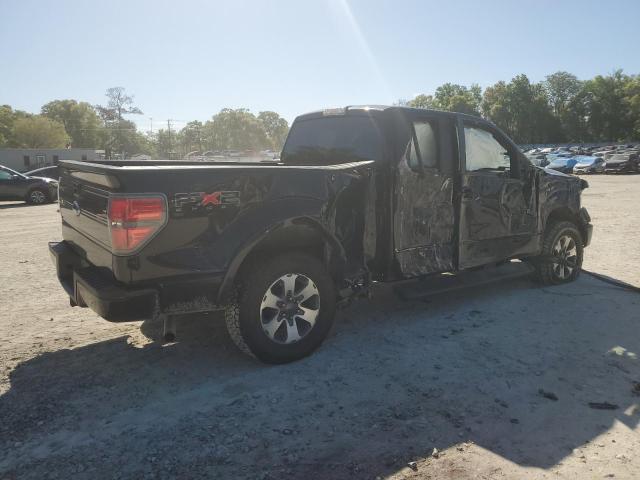 1FTEX1C80AKE13647 - 2010 FORD F150 SUPER CAB BLACK photo 3