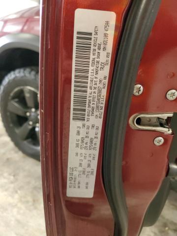 1C6RR7GG4KS626657 - 2019 RAM 1500 CLASS SLT წითელი ფოტო 12