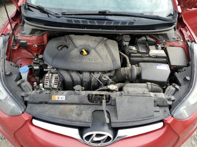 KMHDH4AE5FU369414 - 2015 HYUNDAI ELANTRA SE RED photo 11