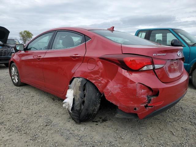 KMHDH4AE5FU369414 - 2015 HYUNDAI ELANTRA SE RED photo 2