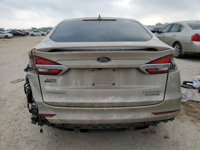 3FA6P0RU8KR240174 - 2019 FORD FUSION TITANIUM GOLD photo 6