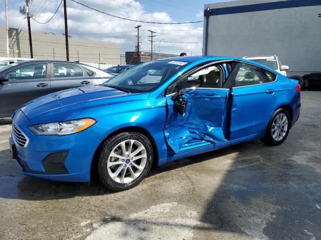 3FA6P0HD0LR233254 - 2020 FORD FUSION SE BLUE photo 1