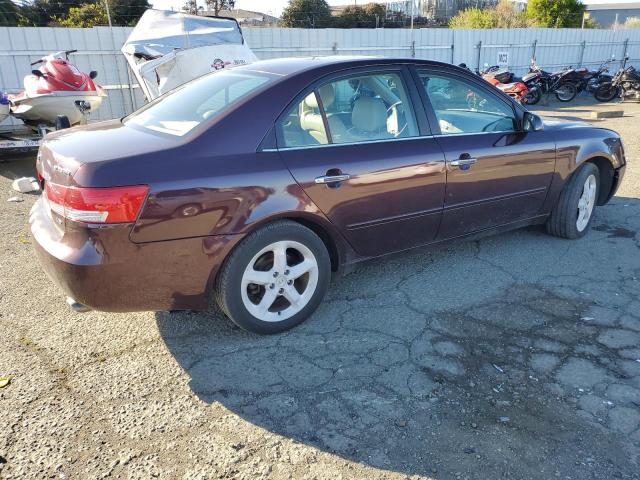 5NPEU46F96H040280 - 2006 HYUNDAI SONATA GLS BURGUNDY photo 3