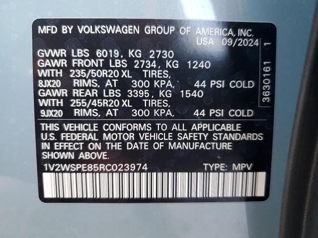 1V2WSPE85RC023974 - 2024 VOLKSWAGEN ID.4 PRO S 青绿色 照片 13