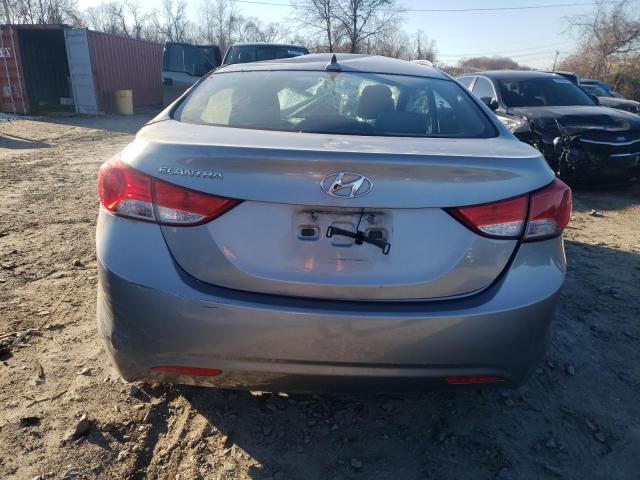 KMHDH4AE1CU337166 - 2012 HYUNDAI ELANTRA GLS SILVER photo 6