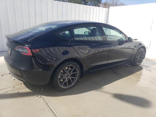 5YJ3E1EA7NF187221 - 2022 TESLA MODEL 3 BLACK photo 3