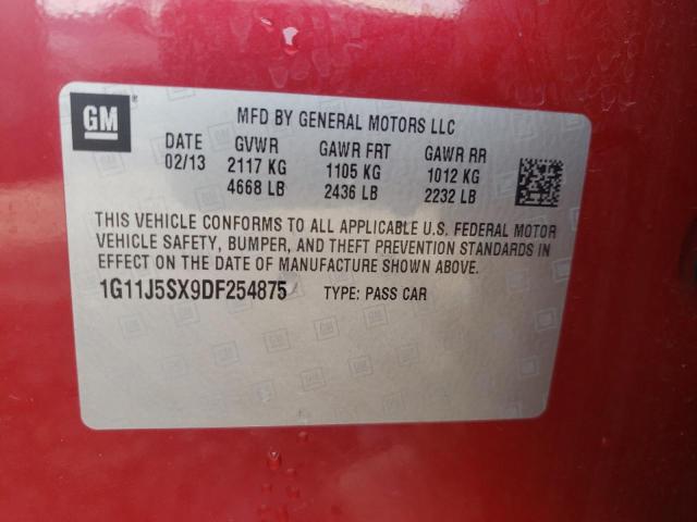 1G11J5SX9DF254875 - 2013 CHEVROLET MALIBU LTZ RED photo 13