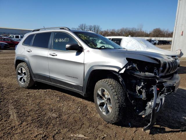 1C4PJMBS8FW780627 - 2015 JEEP CHEROKEE TRAILHAWK SILVER photo 4