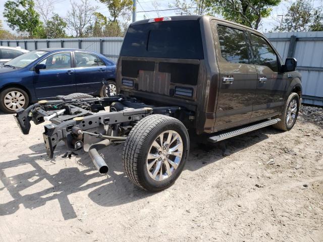 1FTEW1CP8GFC72418 - 2016 FORD F150 SUPERCREW BROWN photo 3