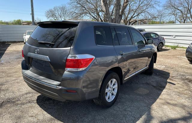 5TDZA3EH5DS041053 - 2013 TOYOTA HIGHLANDER BASE GRAY photo 4