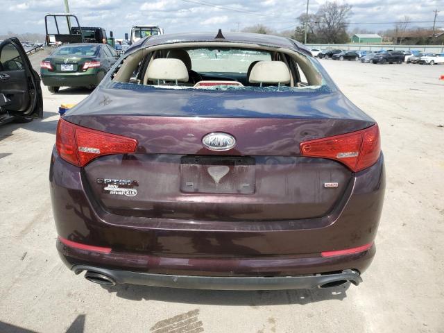 KNAGM4A74B5080878 - 2011 KIA OPTIMA LX MAROON photo 6