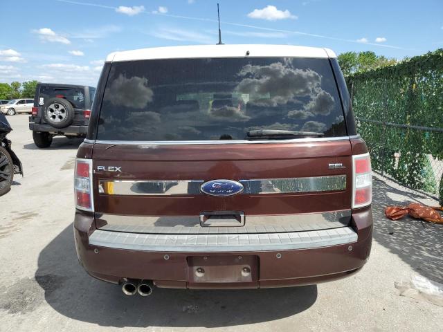 2FMGK5CC3ABD02888 - 2010 FORD FLEX SEL BURGUNDY photo 6