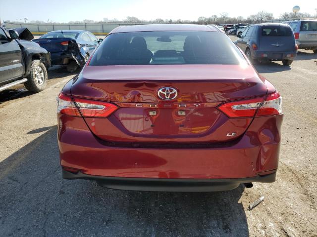 4T1B11HK5JU634427 - 2018 TOYOTA CAMRY L RED photo 6