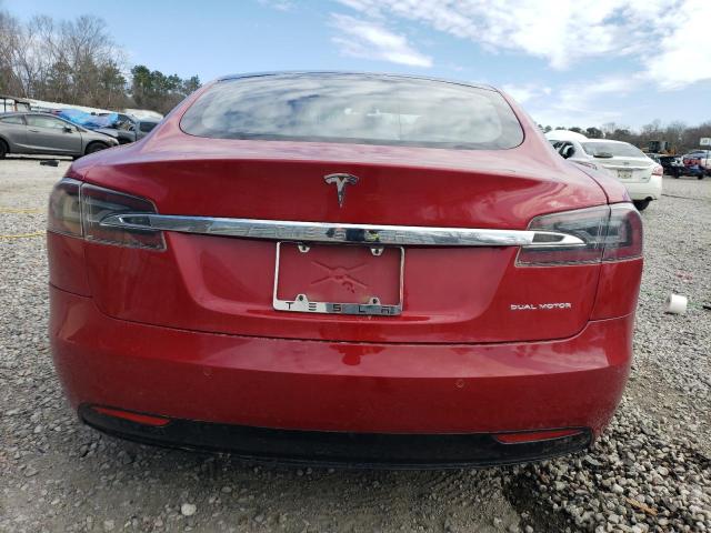 5YJSA1E26LF353676 - 2020 TESLA MODEL S RED photo 6