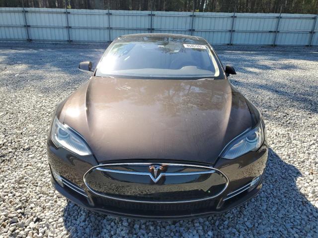 5YJSA1CN9DFP24795 - 2013 TESLA MODEL S BROWN photo 5