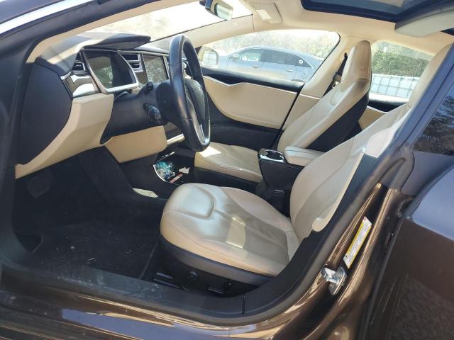 5YJSA1CN9DFP24795 - 2013 TESLA MODEL S BROWN photo 7