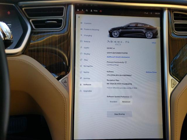 5YJSA1CN9DFP24795 - 2013 TESLA MODEL S BROWN photo 9