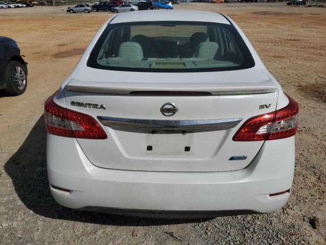 3N1AB7AP4EY264857 - 2014 NISSAN SENTRA S WHITE photo 6