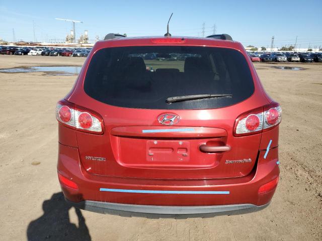 5NMSG3AB8AH345882 - 2010 HYUNDAI SANTA FE GLS RED photo 6