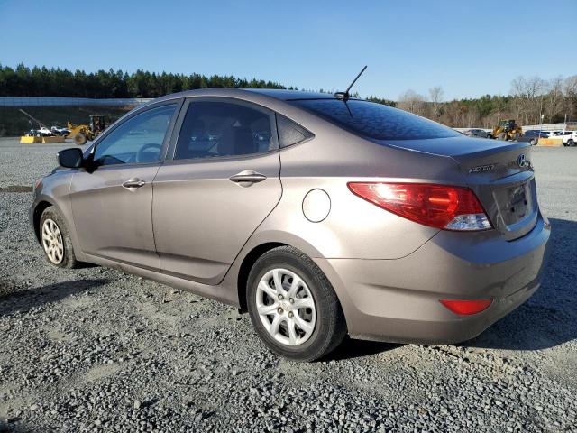 KMHCT4AE2DU311655 - 2013 HYUNDAI ACCENT GLS GOLD photo 2