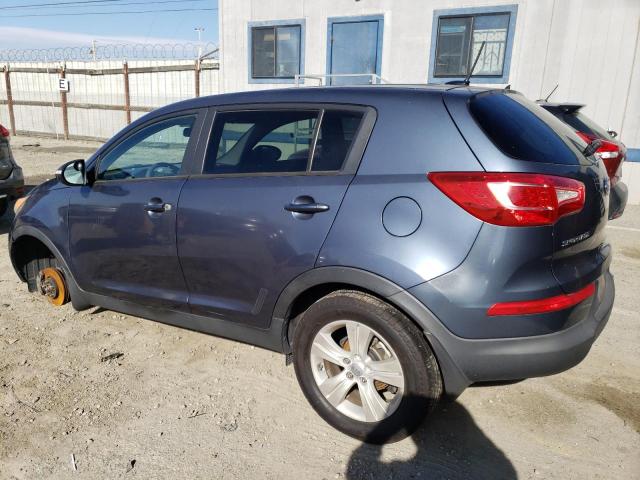 KNDPB3A25C7274252 - 2012 KIA SPORTAGE BASE BLUE photo 2